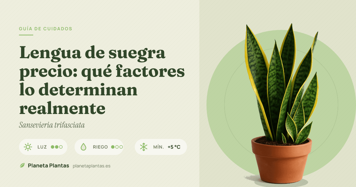 Lengua de suegra precio: qué factores lo determinan realmente